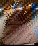 Rose Gold Quinceañera Dress with Floral Appliques Q43431 - Image 4