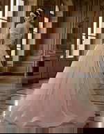 pink tulle ball gown with corset bodice Q44558