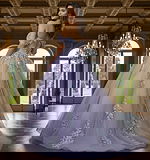 off the shoulder beaded ball gown Q44960