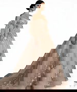 Elegant floral embellished long gown