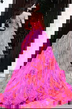 Full skirt gown with sweetheart neckline