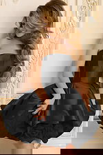 black fit and flare dress 47419