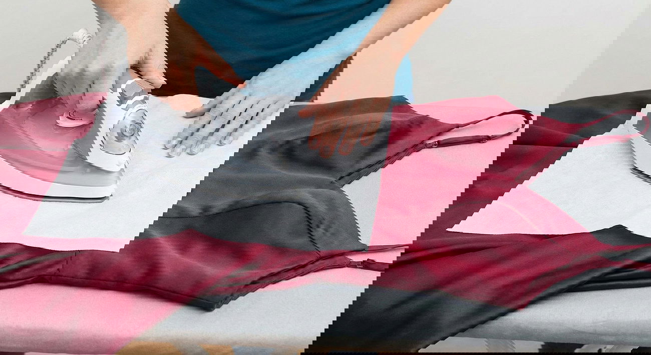Ironing a dress safely