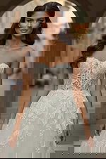 strapless corset bodice dress jb49120