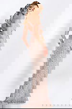 beaded backless dress 46214