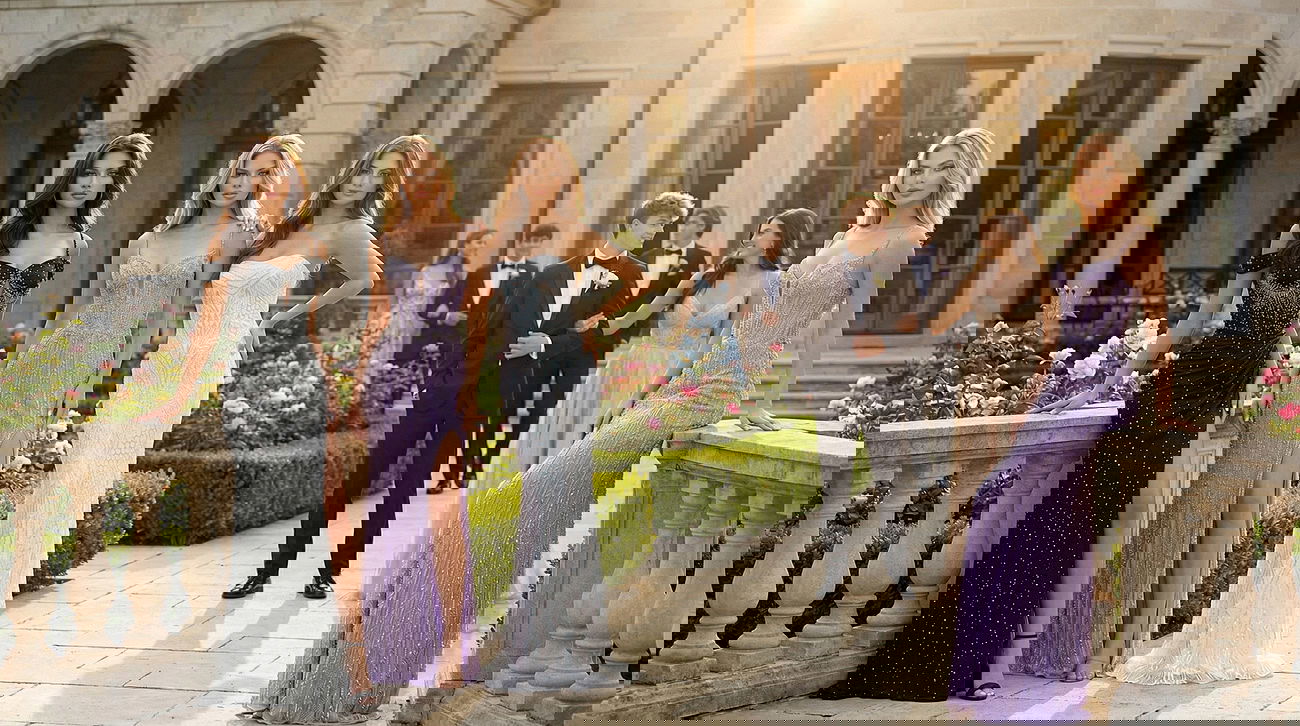 prom dates. showing girls in jovani dresses with their prom dates